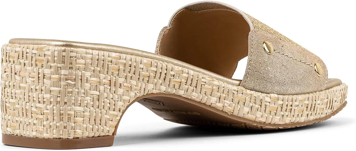 Donald Pliner Women's Rodeo Jute Elastic Slide Sandal