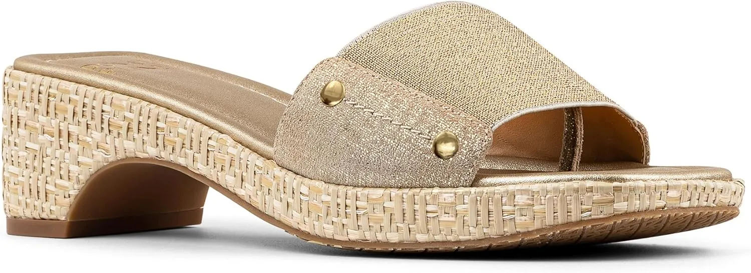 Donald Pliner Women's Rodeo Jute Elastic Slide Sandal