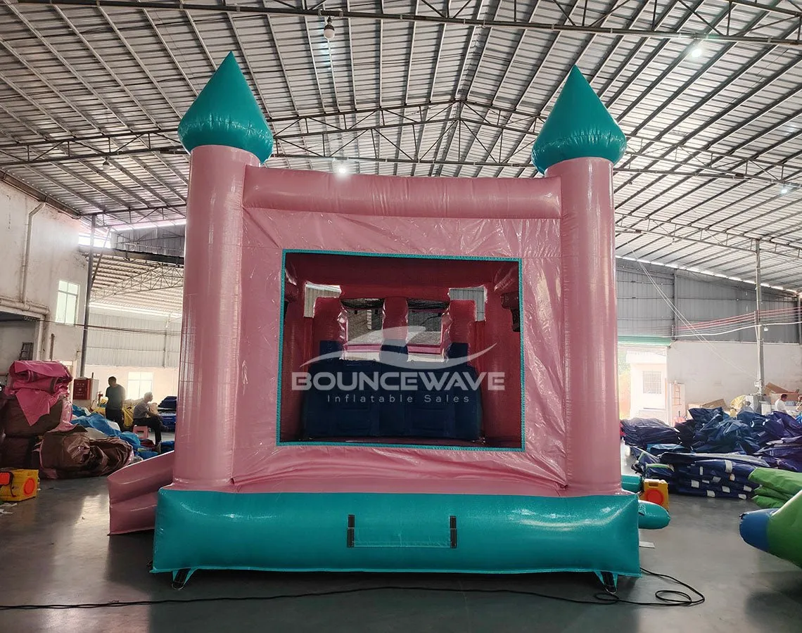 Dream Glitter Castle Dual Lane Bounce House with Slide (Wet/Dry)