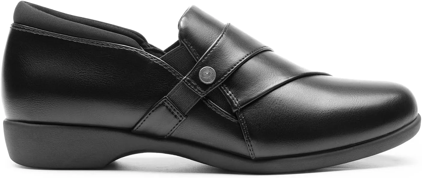 DREAM PAIRS Loafer for Women Slip-on Comfortable Dressy Loafers Business Casual Work Office Loafer Shoes Faux Leather Round Toe with Arch Support