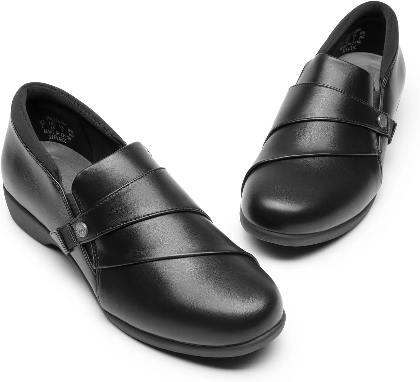 DREAM PAIRS Loafer for Women Slip-on Comfortable Dressy Loafers Business Casual Work Office Loafer Shoes Faux Leather Round Toe with Arch Support