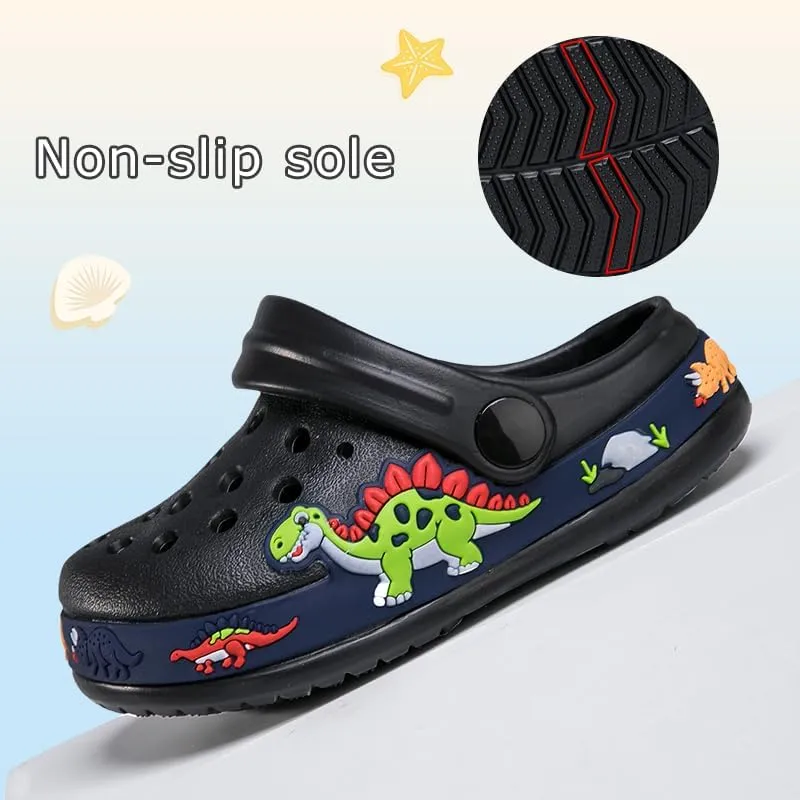 Drecage Toddler Clogs Kids Clogs for Girls Boys Slip on Garden Clogs Slide Sandals Waterproof Beach Pool Shoes Slipper