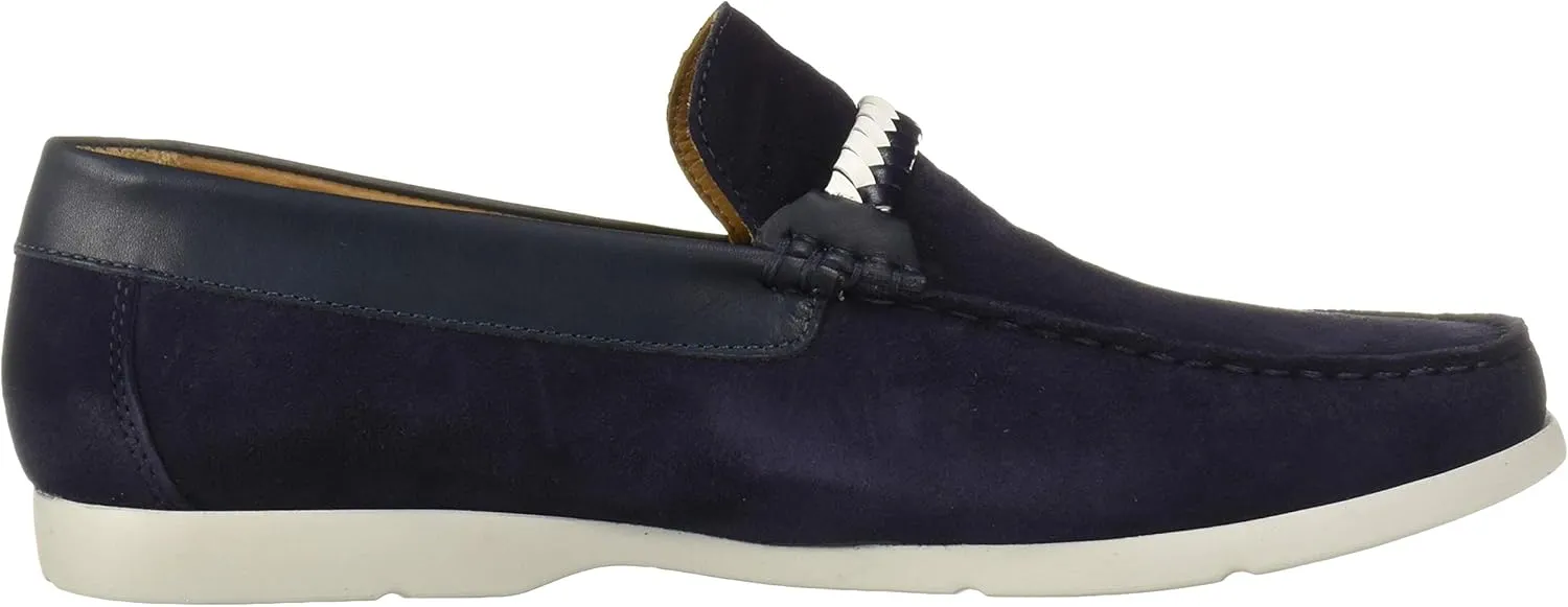 Driver Club USA Men's Leather Eva Lightweight Technology Slip on Braid Detail Loafer