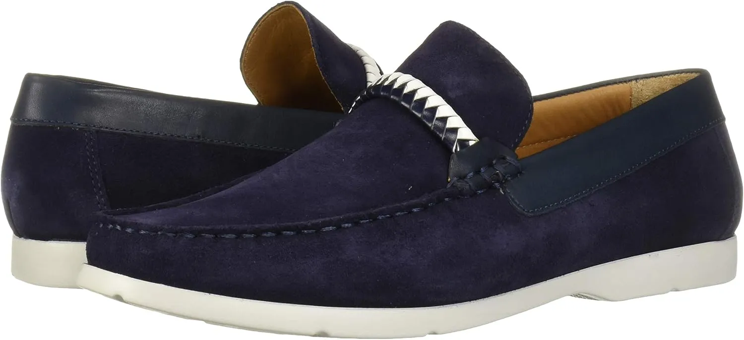 Driver Club USA Men's Leather Eva Lightweight Technology Slip on Braid Detail Loafer