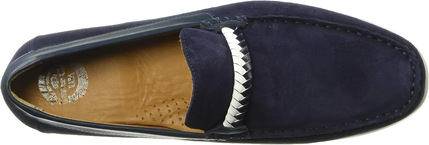 Driver Club USA Men's Leather Eva Lightweight Technology Slip on Braid Detail Loafer