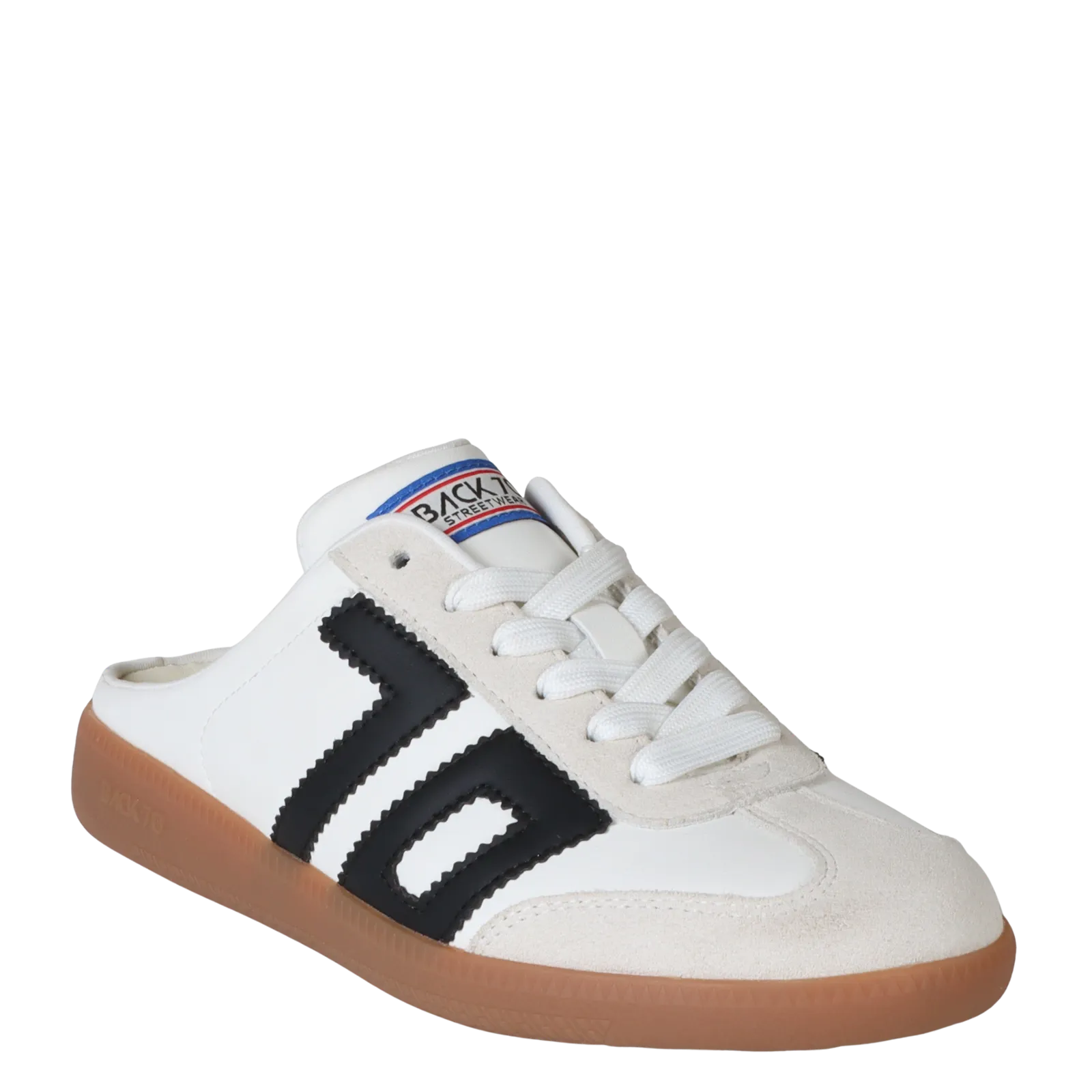 EASTER in WHITE BLACK Backless Sneakers