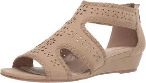 Easy Street Women's Thelma Dress Casual Sandal with Back Zipper Wedge