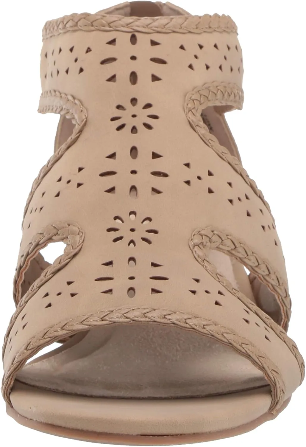 Easy Street Women's Thelma Dress Casual Sandal with Back Zipper Wedge
