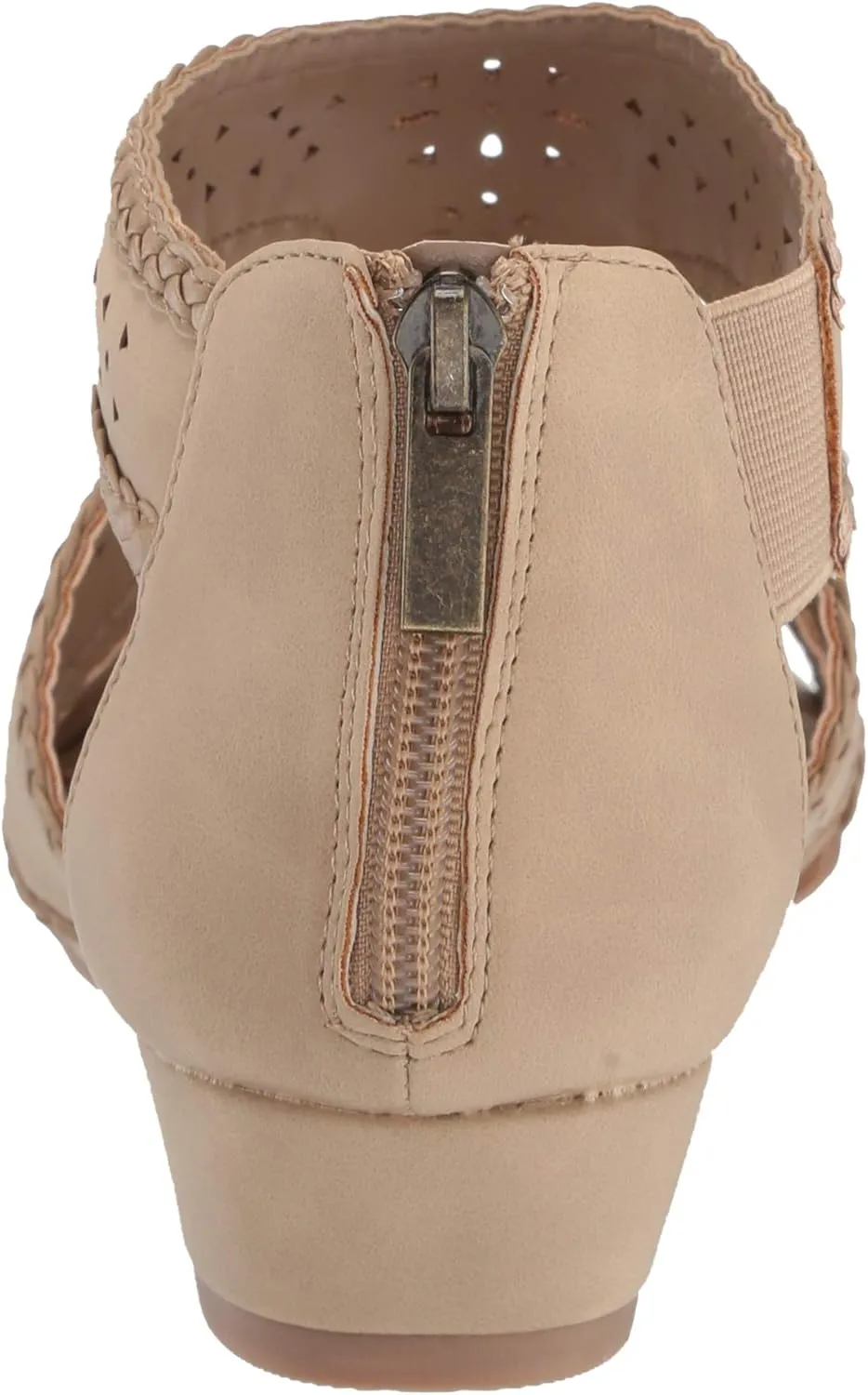 Easy Street Women's Thelma Dress Casual Sandal with Back Zipper Wedge