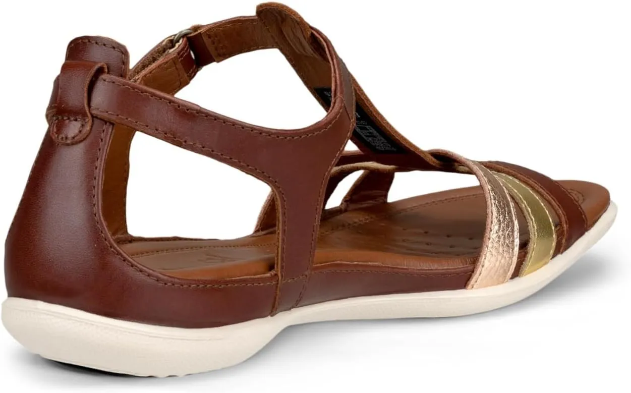 ECCO Womens Flash T-Strap Gladiator Sandal,