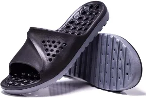 Eliogn Men's and Women's Lightweight Slide Slippers Hollow Out Massage Sole Shower Slippers Quick Dry Water Shoes for Men and Women