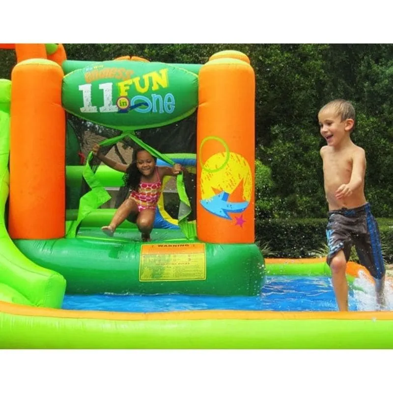 Endless Fun 11-in-1 Inflatable Residential Bounce House and Water Slide Wet/Dry