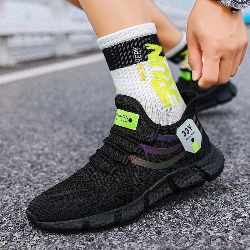 Fashion Shoes Popcorn Men's Feature-rich Export Trustworthy Couple's Summer Casual Export Men's Sneaker Shoes Shockproof Breathable Jogging Shoes