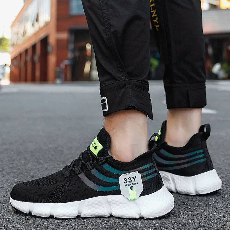 Fashion Shoes Popcorn Men's Feature-rich Export Trustworthy Couple's Summer Casual Export Men's Sneaker Shoes Shockproof Breathable Jogging Shoes