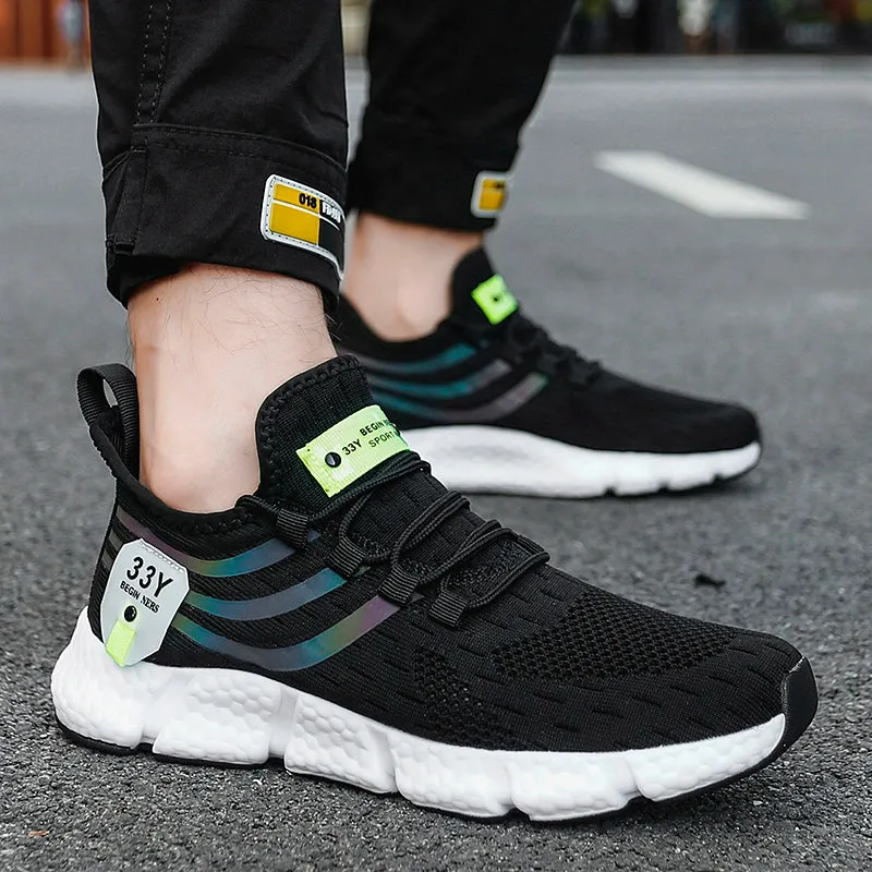 Fashion Shoes Popcorn Men's Feature-rich Export Trustworthy Couple's Summer Casual Export Men's Sneaker Shoes Shockproof Breathable Jogging Shoes
