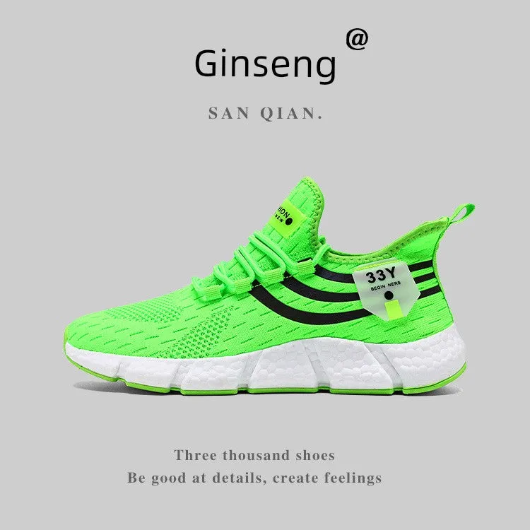 Fashion Shoes Popcorn Men's Feature-rich Export Trustworthy Couple's Summer Casual Export Men's Sneaker Shoes Shockproof Breathable Jogging Shoes