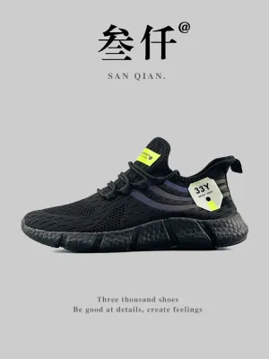 Fashion Shoes Popcorn Men's Feature-rich Export Trustworthy Couple's Summer Casual Export Men's Sneaker Shoes Shockproof Breathable Jogging Shoes