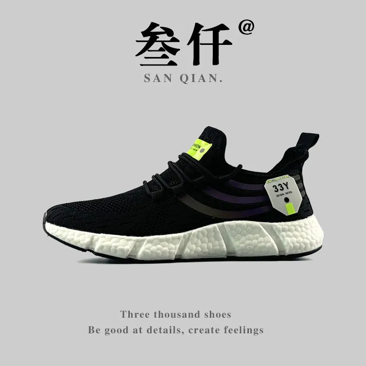 Fashion Shoes Popcorn Men's Feature-rich Export Trustworthy Couple's Summer Casual Export Men's Sneaker Shoes Shockproof Breathable Jogging Shoes