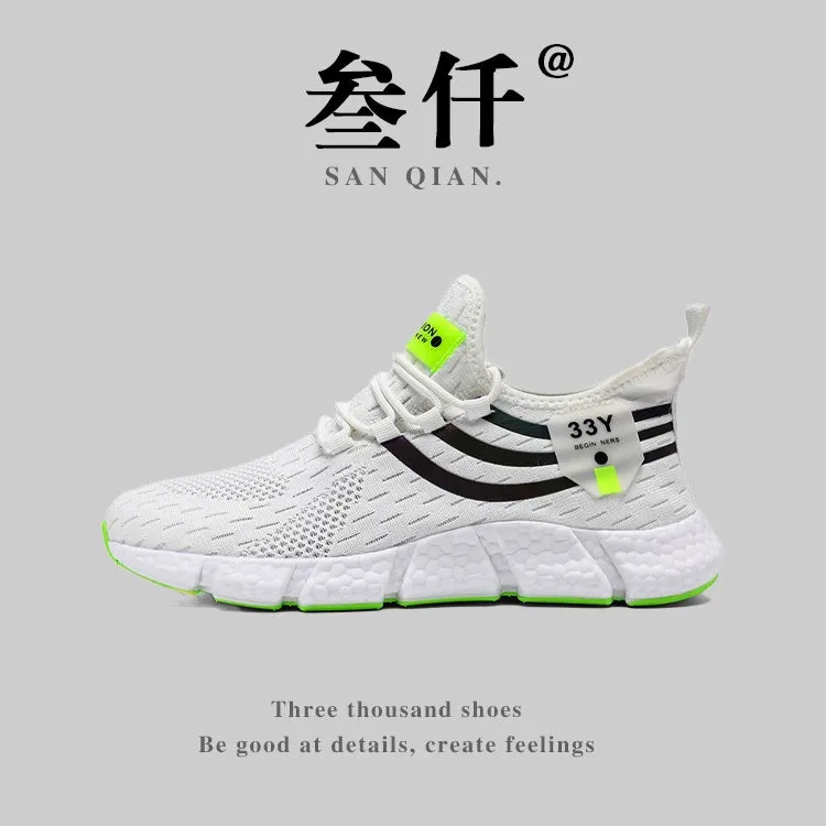 Fashion Shoes Popcorn Men's Feature-rich Export Trustworthy Couple's Summer Casual Export Men's Sneaker Shoes Shockproof Breathable Jogging Shoes