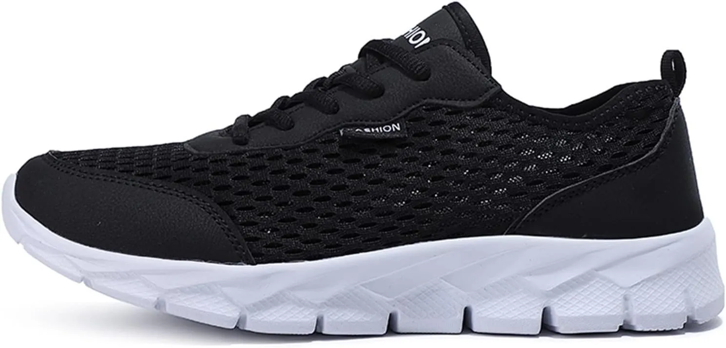 Fashion Summer Men Mesh Breathable Comfortable Lightweight Flat Soft Lace Mens Running Shoes Men's Athletic Sneaker New Men's