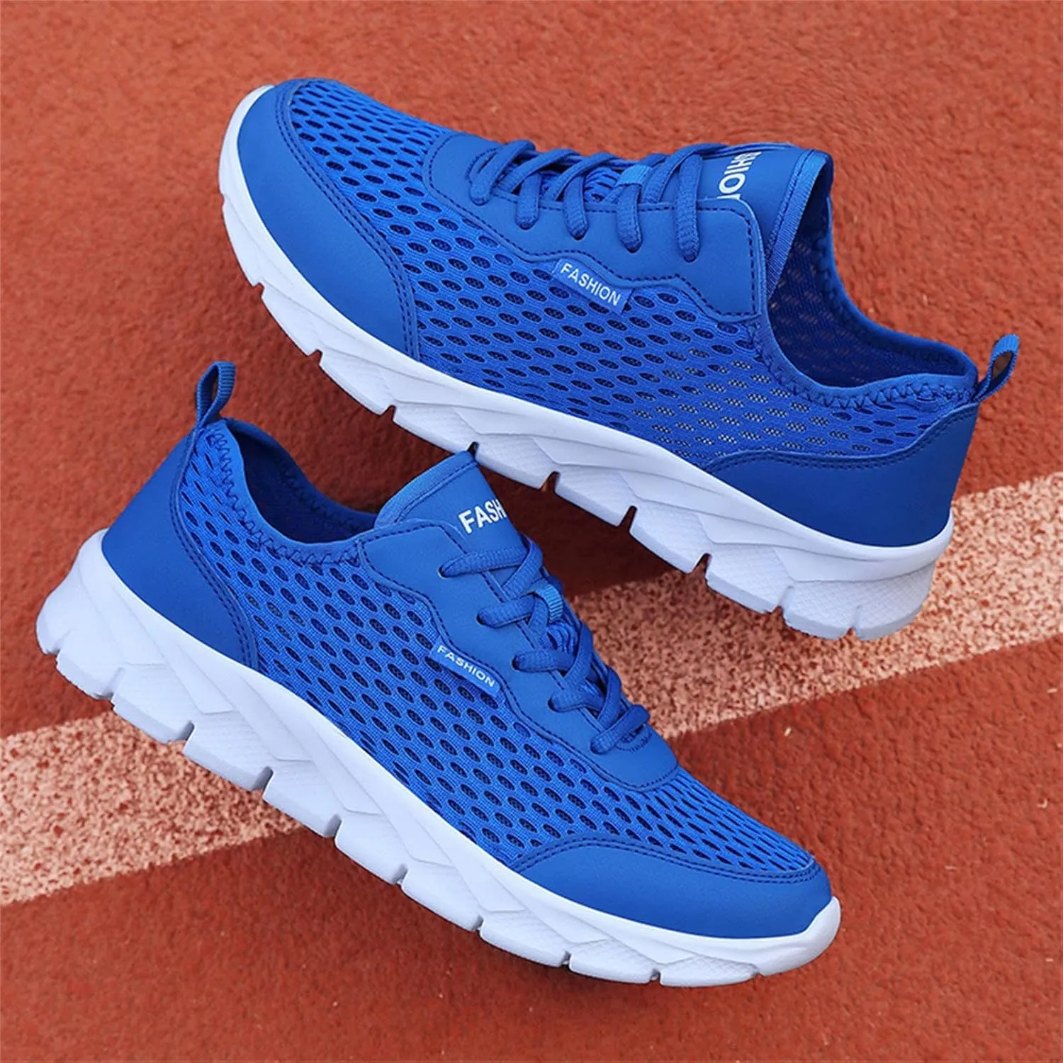 Fashion Summer Men Mesh Breathable Comfortable Lightweight Flat Soft Lace Mens Running Shoes Men's Athletic Sneaker New Men's
