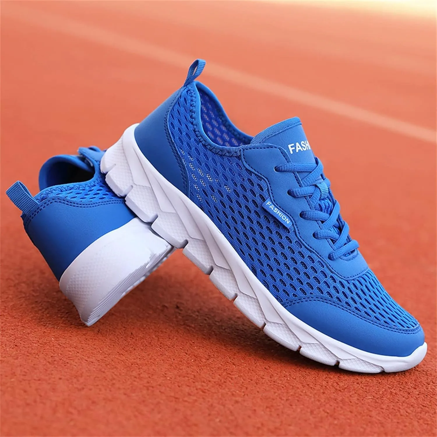 Fashion Summer Men Mesh Breathable Comfortable Lightweight Flat Soft Lace Mens Running Shoes Men's Athletic Sneaker New Men's