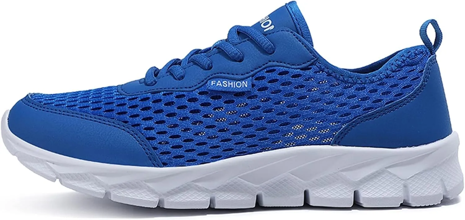 Fashion Summer Men Mesh Breathable Comfortable Lightweight Flat Soft Lace Mens Running Shoes Men's Athletic Sneaker New Men's