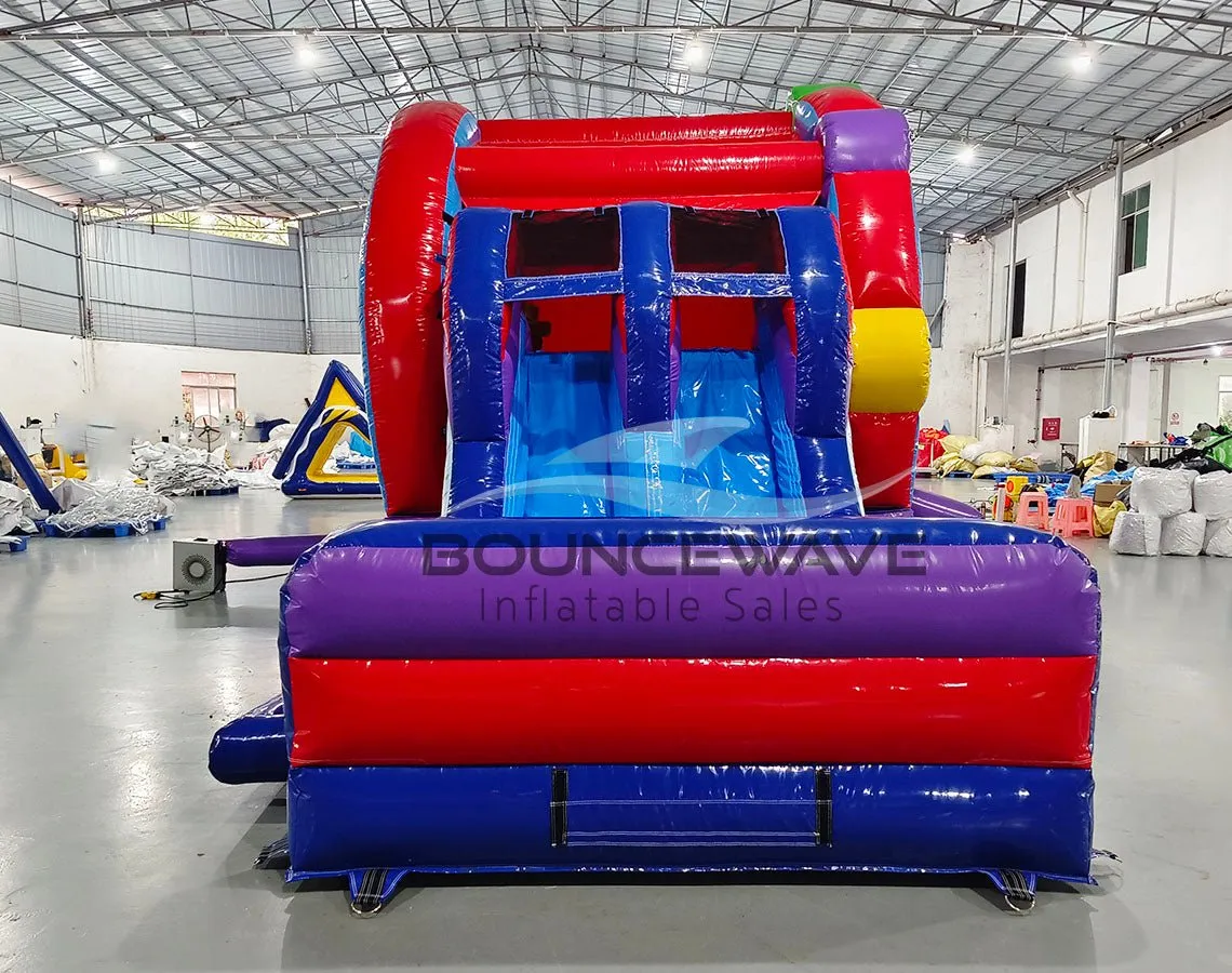 Ferris Wheel Dual Lane Bounce House with Slide (Wet/Dry)