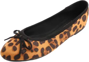 FEVERSOLE Women's Ultra Soft Colorful Memory Foam Cushioned Faux Suede Home Ballet Flats