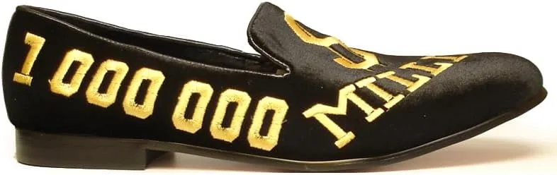 FI-7063 Embroidered Million Dollar Slip on Loafer