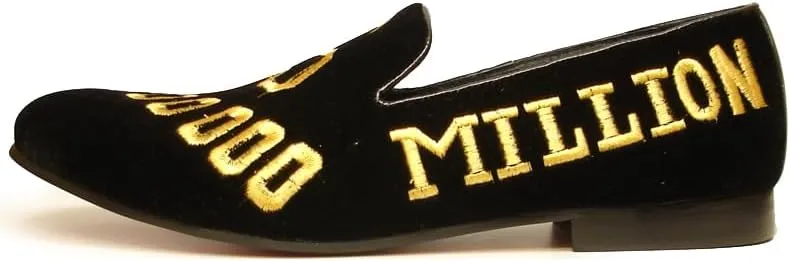 FI-7063 Embroidered Million Dollar Slip on Loafer