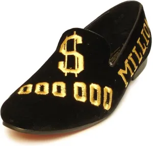 FI-7063 Embroidered Million Dollar Slip on Loafer