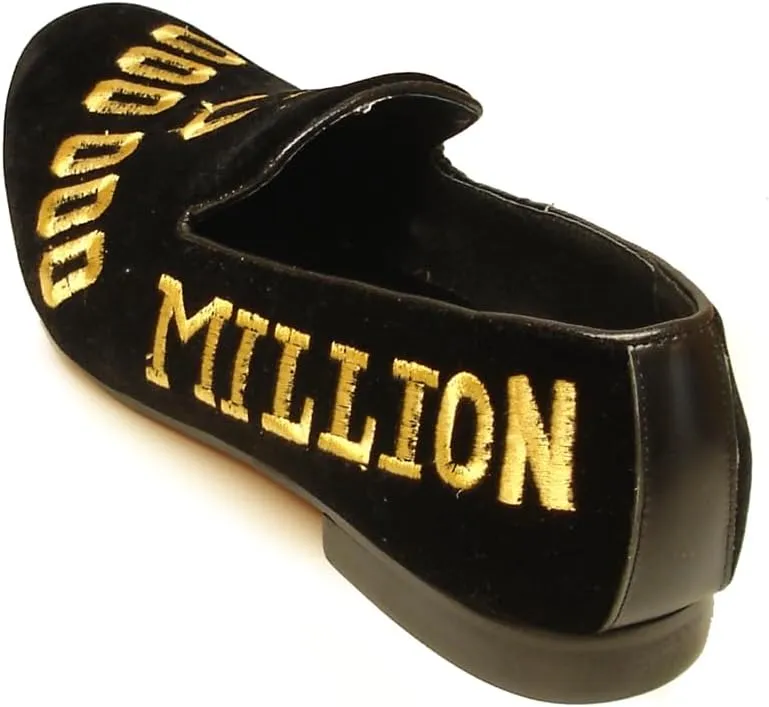 FI-7063 Embroidered Million Dollar Slip on Loafer