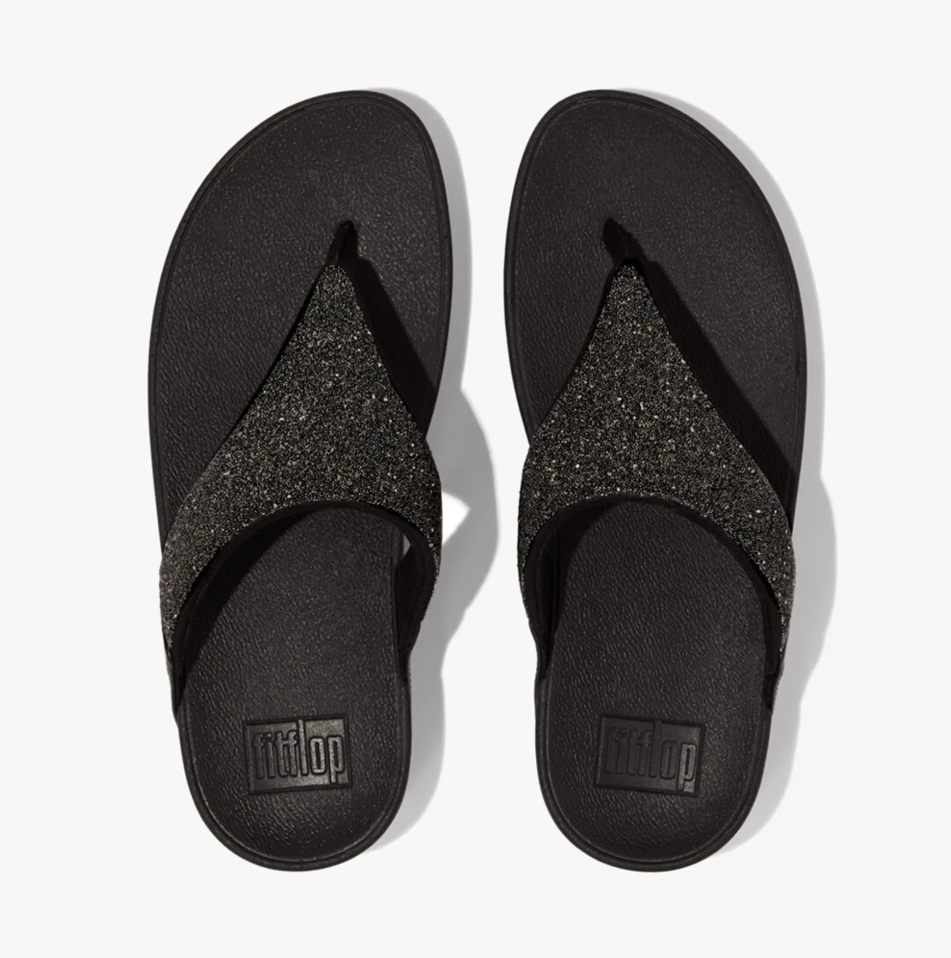 FitFlop LULU OPUL Womens Toe-Post Sandals All Black