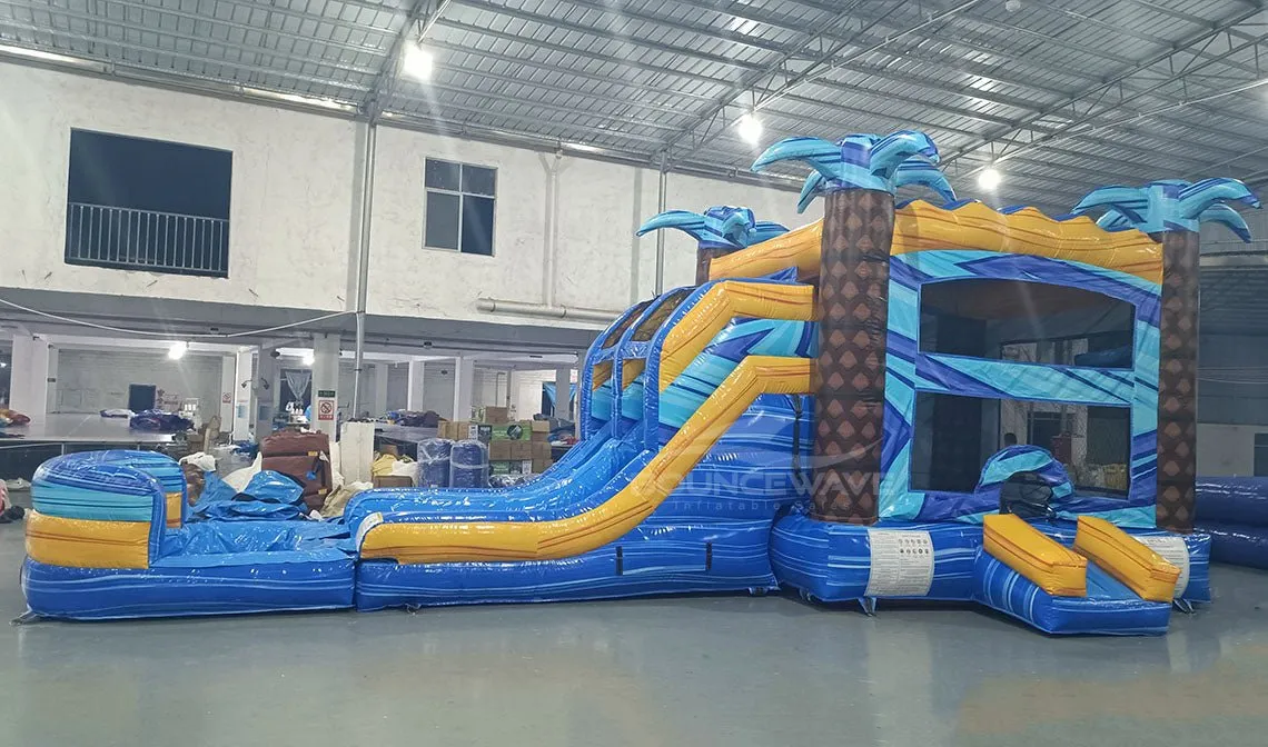 Flashpoint Dual Lane Bounce House with Slide (Wet/Dry)
