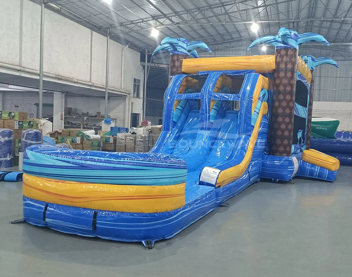 Flashpoint Dual Lane Bounce House with Slide (Wet/Dry)