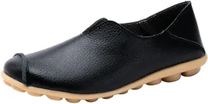 Flat Shoes for Women Comfortable Slip On Loafers Dressy Summer Closed Toe Flat Loafer Lightweight Comfort Walking Boat Shoe Fashion Casual Walking Nurse Shoes Non-Slip Loafer