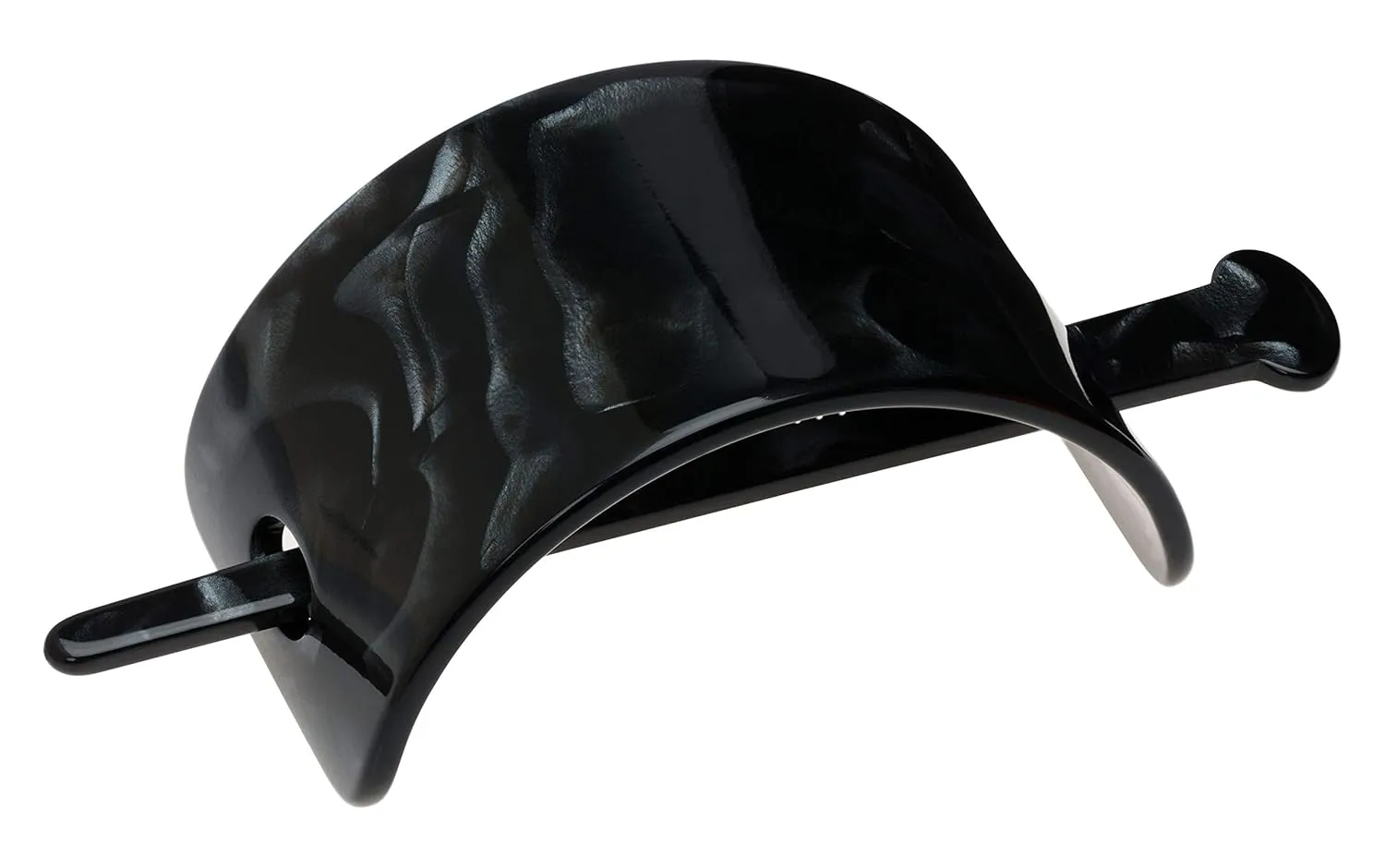 France Luxe Wide Rectangle Slide, Nacro Black