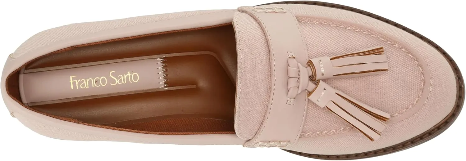 Franco Sarto womens Carolynn Low Slip on Tassel Loafers