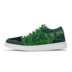 Fraud-free Low Money SF_S40 - Unisex White Sneakers Top alligator Bushae Skateboard Stable green
