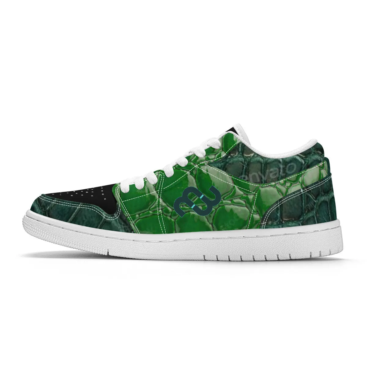 Fraud-free Low Money SF_S40 - Unisex White Sneakers Top alligator Bushae Skateboard Stable green