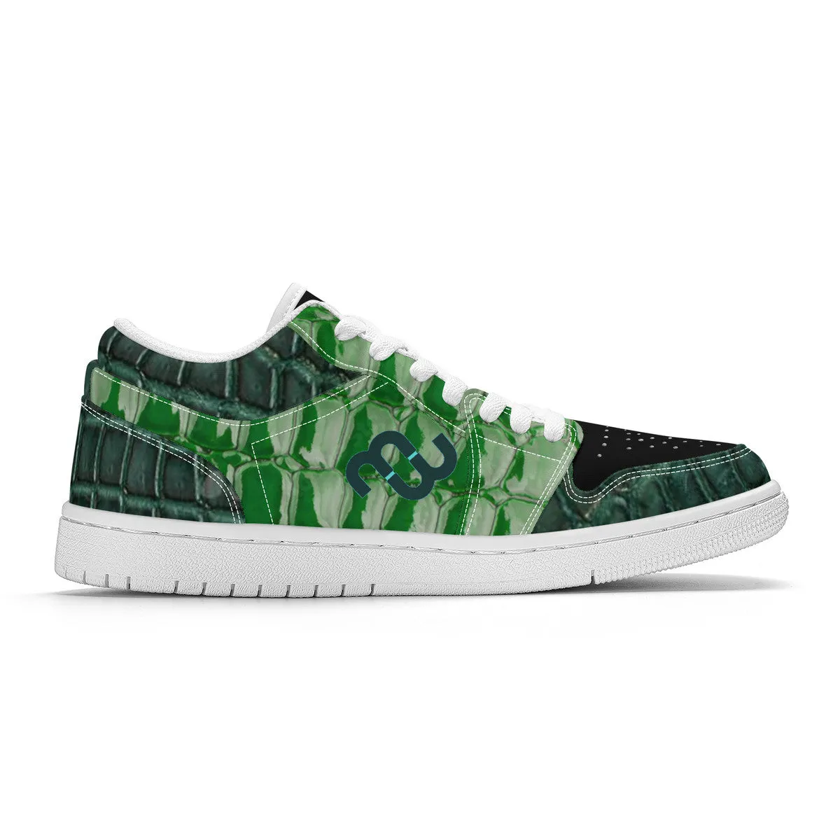 Fraud-free Low Money SF_S40 - Unisex White Sneakers Top alligator Bushae Skateboard Stable green
