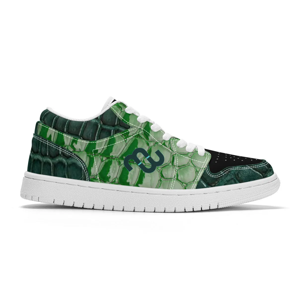 Fraud-free Low Money SF_S40 - Unisex White Sneakers Top alligator Bushae Skateboard Stable green