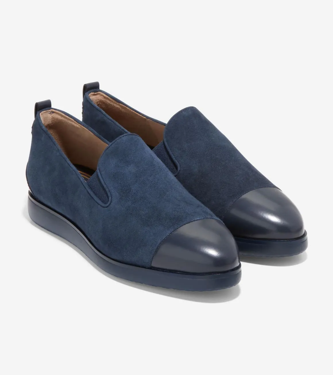 Fsahion Loafer Haan Popular pick Seamless delivery Grand Blazer Shoes Slip-On Cole Navy Ambition Suede