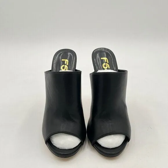 FSJ Women Pointed Toe Slide Mule Sandal Slippers Stiletto High Heels Loafers