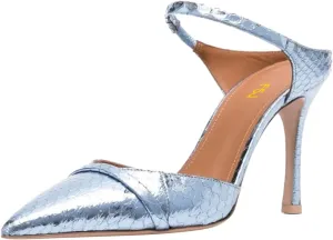 FSJ Women Sexy Stiletto High Heels Mule Rhinestones Strappy Slide Pumps Slip On Pointed Closed Toe Backless Sandals Wedding Party Dress Shoes Size 4-16 US
