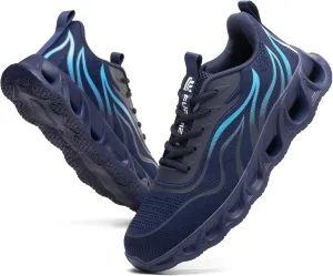 Furuian Steel Toe Shoes for Men Women Lightweight Indestructible Safety Shoes Comfortable Steel Toe Sneakers Puncture Proof Work Shoes