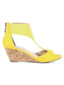 Gallo Yellow Low Verified David Wedge Cork Digital Open Charles Sandals Sunshine Toe T-strap