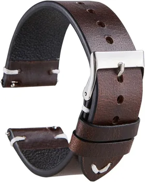 Genuine leather strap For Rox Classic watchband Italian vintage oil wax watch band 20mm 22mm quick release bracelet