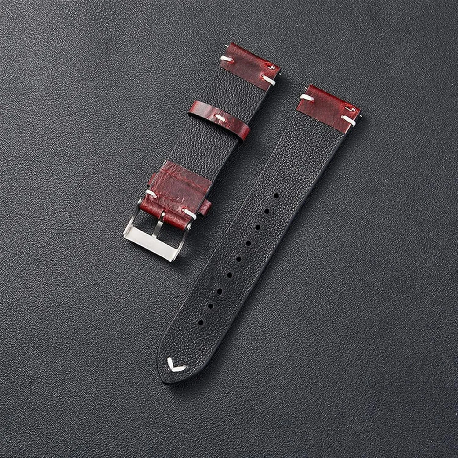 Genuine leather strap For Rox Classic watchband Italian vintage oil wax watch band 20mm 22mm quick release bracelet